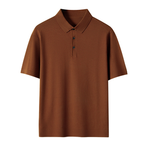 Maglietta da <span class=keywords><strong>uomo</strong></span> con girocollo a girocollo in <span class=keywords><strong>lana</strong></span> a maglia Fine Casual a maniche corte da <span class=keywords><strong>uomo</strong></span> - Product Image 4