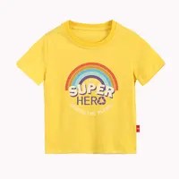 Drop shipping Super Hero Kids Short Sleeve T Shirt 100% Cotton Optional Color Short Sleeve Kids T Shirt