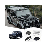 Aileron de couverture de pneu de secours de capot de moteur de barre lumineuse supérieure de fibre de carbone pour Mercedes Benz classe G W463 W464 pour Brabus 2019-2023