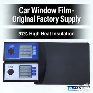 Film solaire pour vitres de voiture métallisé par pulvérisation magnétronique haute <span class=keywords><strong>d</strong></span>éfinition, 98% <span class=keywords><strong>d</strong></span>'<span class=keywords><strong>isolation</strong></span> thermique élevée, anti-rayures, protection UV, confidentialité - Product Image 1