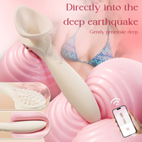 Verbesserte APP-Steuerung Zungen-Leck-Klitoris-Stimulator Vakuum-Saug-Masturbator Sex-Saug-Vibrator für Frauen