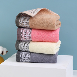 Toallas de algodón jacquard 35x75cm a rayas, absorbentes, suaves para la piel, para regalo y uso diario. - Product Image 4