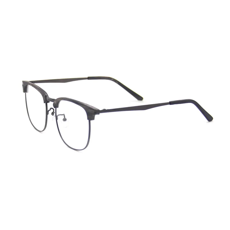 2023 Hoge Kwaliteit Acetaat Mannen Vrouwen Optische Bril Brillen Frames Klaar Voorraad Unisex Zwart Acryl Hout Optische Frame