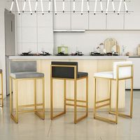 Verstellbare Aluminium-Barhocker mit Drehfunktion, Moderne Luxus-Ausführung für Gewerbe und Zuhause, Küchen-Design Hochstühle