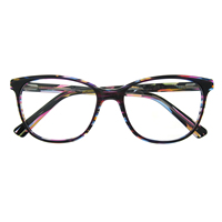 Lunettes rondes de qualité supérieure avec grandes montures de lunettes en acétate montures de lunettes bloquant la lumière bleue pour femmes