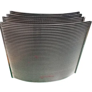 Paslanmaz çelik 304 316L kavisli kama tel ekran filtresi mesh kavisli elek plakası