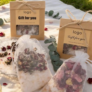 Sachets de bain aux herbes naturelles (lavande, romarin, jasmin) et aux sels <span class=keywords><strong>d</strong></span>'Himalaya et <span class=keywords><strong>d</strong></span>'<span class=keywords><strong>Epsom</strong></span>, enrichis aux huiles essentielles naturelles, pour le spa corporel, le yoga et la méditation - Product Image 3