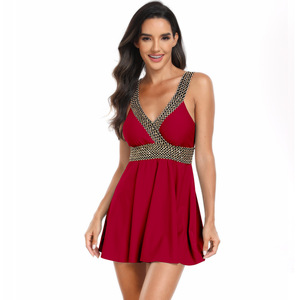 Oem Custom <strong>Tankini</strong> Women 2 Piece Swimsuits Midi <strong>Cute</strong> Lady Swim Skirt for Swimming - Product Image 2