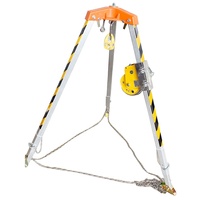 Trépied télescopique d'urgence pour la lutte contre l'incendie Trépied de sauvetage en aluminium Trépied réglable multifonctionnel avec treuil