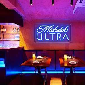 Venta al por mayor Led logo Light DONT OVER THINK SHIT Letrero de neón Michelob Ultra Wedding Dropshipping Letrero de neón para la decoración del hogar del dormitorio - Product Image 1
