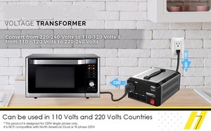<span class=keywords><strong>Convertisseur</strong></span> de tension haute puissance 1700W à bobine en cuivre, élévateur et abaisseur de tension, 110V vers 220V et 220V vers 110V, transformateur de puissance - Product Image 5