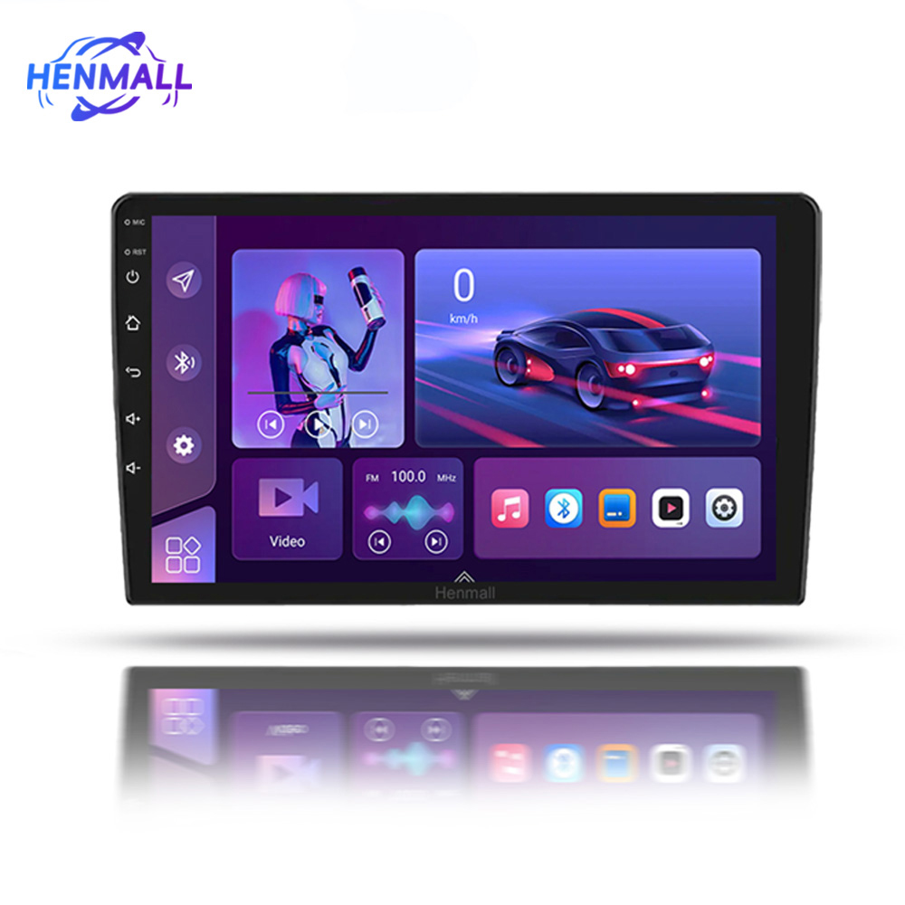 HENMALL 10-дюймовая автомобильная стереосистема 4 + 4 ядра
