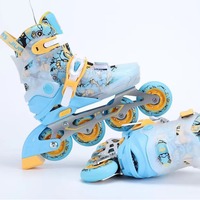 Patins à roulettes professionnels pour enfants, chaussures de slalom pour débutants, pour filles et garçons, avec roues en PU