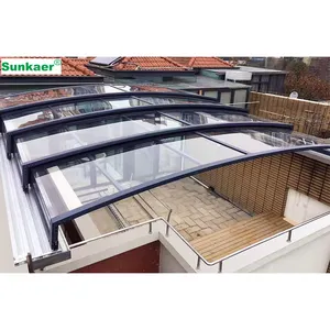 Customized sun shade polycarbonate enclosure transparent roof cover outdoor patio canopy cover Sunroom Roof