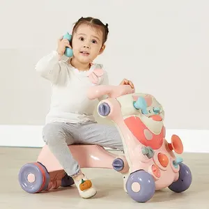 Carrinhos de bebê 3 em 1, carrinhos de bebê para crianças, brinquedos plásticos, com luzes, música, nova, 2022