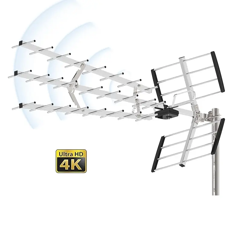 360 degree HDTV Aerial Digital hd antenne tv Antena Long Range UHF Yagi cable Transmission Outdoor TV Antenna