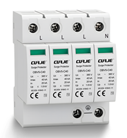 Dispositif de protection contre les surtensions CUAJE OBV5-B80 2P 275V 80kA SPD Rail DIN Protection contre les surtensions AC IEC/EN 61643-11