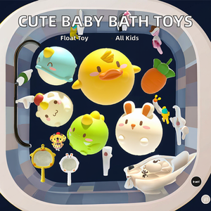YD jouets usine en gros cognitif flottant bébé <span class=keywords><strong>bain</strong></span> lumière mignon dessin animé animaux jouets ABS/Silicone matériel jouets <span class=keywords><strong>de</strong></span> jeu pour enfants - Product Image 6