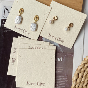 Wholesale Ring & <b>Earring</b> Necklace Display Tags with Logo Art Paper 3*2*0.1cm Size US Origin Price Tags Included - Product Image 2
