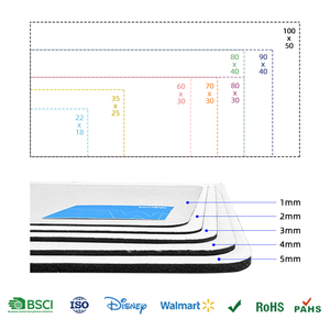 Logotipo de sublimación personalizado XL XXL teclado de ordenador grande al por mayor Oficina Anime Deskpad goma sublimación espacios en blanco juego alfombrillas de ratón - Product Image 6