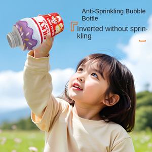 Bouteille à bulles <span class=keywords><strong>de</strong></span> crème glacée en plastique pour bébé, pulvérisation inversée d'eau, bâton à bulles portable pour enfants, jouet d'extérieur anti-fuite, pour les plus âgés - Product Image 2