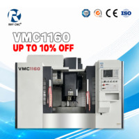 Centre d'usinage vertical CNC VMC1160 de fabrication chinoise, fraiseuse à guidage linéaire pour commandes en gros