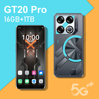Smartphone Original GT 20 Pro 5G Económico, Octa Core, 16GB RAM, 1TB Almacenamiento, Cámara de 108MP, Pantalla HD de 7.3 Pulgadas, Batería de 7800mAh