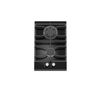 Vente d'usine - Plaque de cuisson à gaz de haute qualité pour cuisine, 2 brûleurs, cuisinière encastrable avec panneau en verre coloré, brûleur réversible, gaz naturel/gaz propane