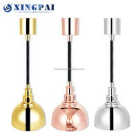 XINGPAI Offre Spéciale usine buffet salle à manger équipement or rose simple tête en acier inoxydable chauffe-plats lampe