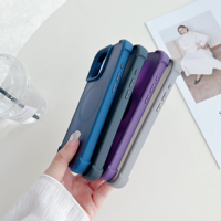 Étui de téléphone transparent antichoc TPU PC étui de téléphone portable hybride pour iPhone 16 Plus/Pro/Pro Max étui magnétique