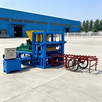 Petite machine électrique de fabrication de briques en béton, machine de fabrication de briques en cendres volantes, machine de fabrication de briques creuses en ciment diesel