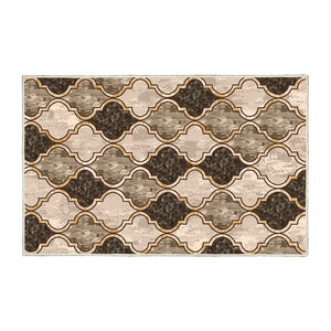 พรมขนสัตว์เทียมโดฟ รูปทรงสี่เหลี่ยมผืนผ้า ลายตาราง โพลีเอสเตอร์ไฟเบอร์ กันลื่น สำหรับปูพื้นภายในบ้าน ตกแต่งบ้าน ขนาด 8x10 - Product Image 2