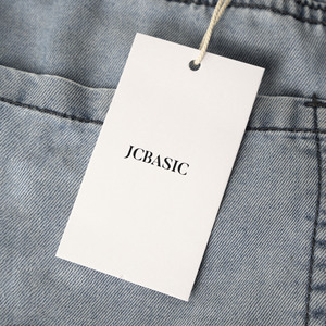 Tùy Chỉnh Thương Hiệu Riêng Logo Quần Áo Nhãn Quần Áo May Mặc Kích Thước Thẻ Bán Giá Nhãn Đu Thẻ May Mặc Treo Thẻ Cho Quần Áo - Product Image 4