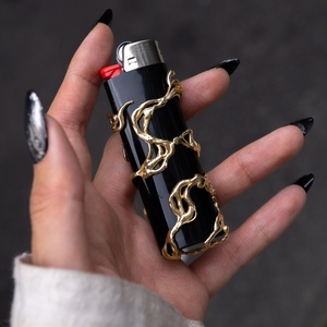 Estuche de Acero Inoxidable Estilo Vintage para Encendedores BIC Classic, Fundas Personalizadas para Encendedores, Diseño con Borla para Regalos de Padrinos de Boda - Product Image 6