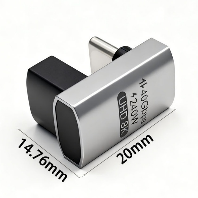 Wholesale Custom USB4 Thunderbolt 4 Adapter High-Speed 40Gbps 8K Type C Aluminum Alloy DC Converter Brand New Mobile Phones