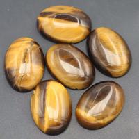 Perles en vrac semi-précieuses synthétiques œil de tigre, turquoise et préhnite, ovales cabochon en pierre naturelle, 13*18 mm, les plus vendues
