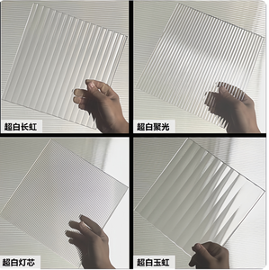 زجاج مزخرف بنقوش بارزة مخصص حسب الطلب للحمامات وغرف النوم وأبواب الفلل وفواصل النوافذ - Product Image 5