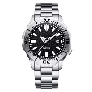 Reloj deportivo de lujo de acero inoxidable para hombre, muestra gratis, calendario, resistente al agua, reloj de negocios, logotipo personalizado, fase lunar de cuero - Product Image 5