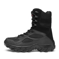BAEWOON TB12 Bottes tactiques pour hommes, chaussures de randonnée en montagne, bottes tactiques unisexes à tige haute, bottes de forces spéciales