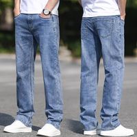 Jeans baggy personnalisés pour homme, style vintage streetwear, coupe droite, jeans décontractés en denim pour homme