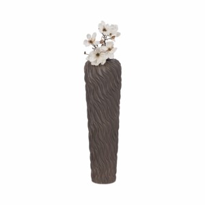 Vaso Alto Ondulato Testurizzato, Decorazione Scultorea per Soggiorno, Camera da Letto, Ufficio, Esposizione su Tavolo - Product Image 2