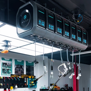 Dévidoir Mural Rétractable Combiné Air et Eau pour Nettoyage de Voiture, Équipement d'Atelier - Product Image 1