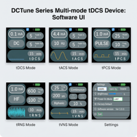 Dispositif TDCS Biothm DCTune Pro prêt à être expédié avec contrôle par application iOS pour le neuromodulateur TACS TPCS TVNS, pour le soutien des performances cérébrales, OEM
