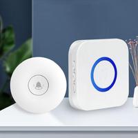 VIANS Smart life Sonnette sans fil Génération auto-alimentée Étanche IP44 EU UK US Plug Carillon safe smart Door Bell