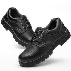 Comfortable Breathable Mid Cut <strong>Work</strong> Safety Shoes Steel Toe Design Anti-Smash Anti-Puncture New Leather for Summer Road <strong>Mate</strong> - Product Image 3