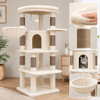 Toptan Çok Katlı Kedi Ağacı Kulesi, Sisal Tırmalama Direkleri, Peluş Kedi Evi, Hamak, İç Mekan Kedi Mobilyası