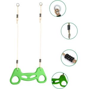 Extérieur Intérieur Amusant Enfants Balançoire Jardin En Plastique Gym Anneau Balançoire Trapèze bar avec PE Corde - Product Image 1