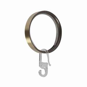 ECLECTIC LINE - Ensemble de 8 anneaux de rideaux en métal couleur bronze - Product Image 1