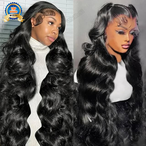 Peluca de cabello humano con encaje frontal HD indio crudo 13X6, vendedores al por mayor de Peluca de cabello virgen y crudo con cutícula alineada, peluca de cabello crudo vietnamita - Product Image 3