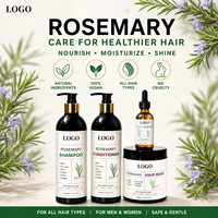 Ensemble Shampooing et Après-Shampooing Anti-Chute à l'Huile de Romarin et de Batana Naturelle, Marque Privée, Vente en Gros, Service OEM Personnalisé